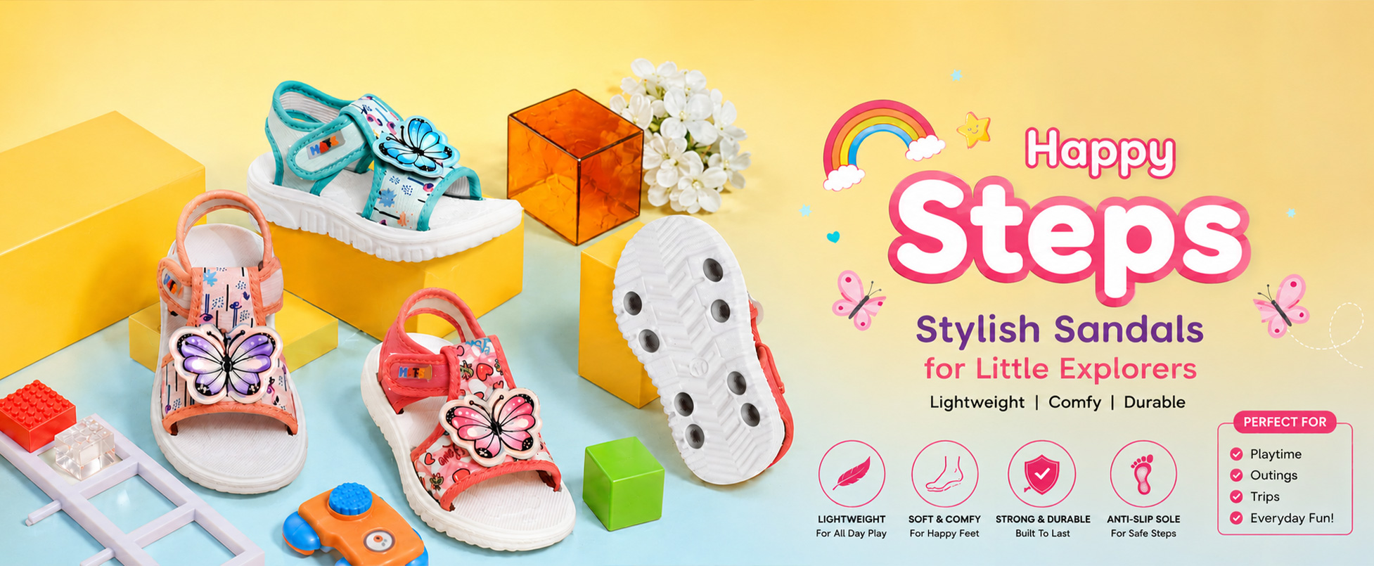 Kids sandals manufacturers in Delhi - Hats Footwear